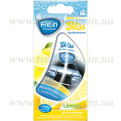 Ароматизатор жидкий на зеркало FreshWay Auto Bliss Lemon (Лимон) 8ml Ароматизатор жидкий на зеркало FreshWay Auto Bliss Lemon (Лимон) 8ml