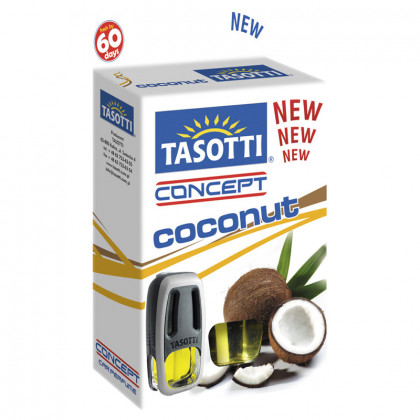 Ароматизатор жидкий на дефлектор (обдув) Tasotti Concept Coconut (Кокос) 8ml