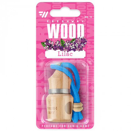 Ароматизатор пробковый на зеркало FreshWay Wood Blister Lilac (Сирень) 5ml