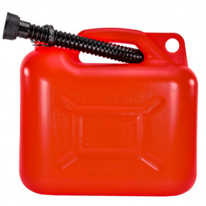Каністра Hico для пального з лійкою, 10л, пластикова, червона