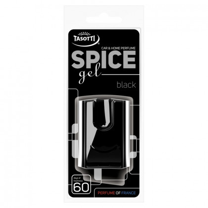 Ароматизатор гелевый на дефлектор (обдув) Tasotti Spice Gel Black (Черный) 8ml