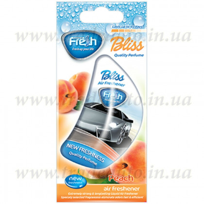 Ароматизатор жидкий на зеркало FreshWay Auto Bliss Peach (Персик) 8ml