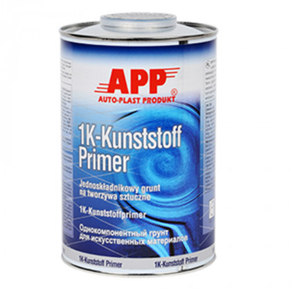 Грунт для пластмасс APP, 1K Kunststoff, прозрачный-серебряный, 1l, 020901