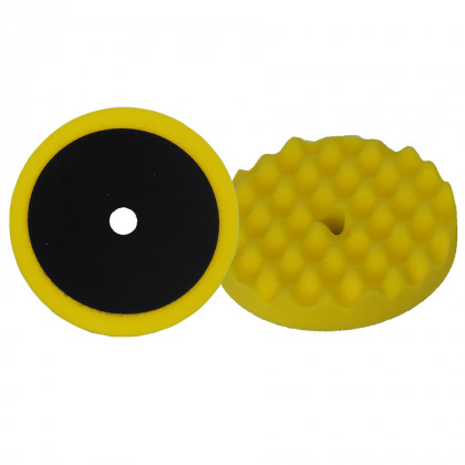 Круг для полірування APP, жовтий, на липучке, 180mm, h25, универсальный, 080501