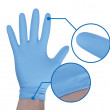 Перчатки нитриловые одноразовые QUARTZ Q905 Extra Safe L (уп. - 100шт), синие, APP, 090664