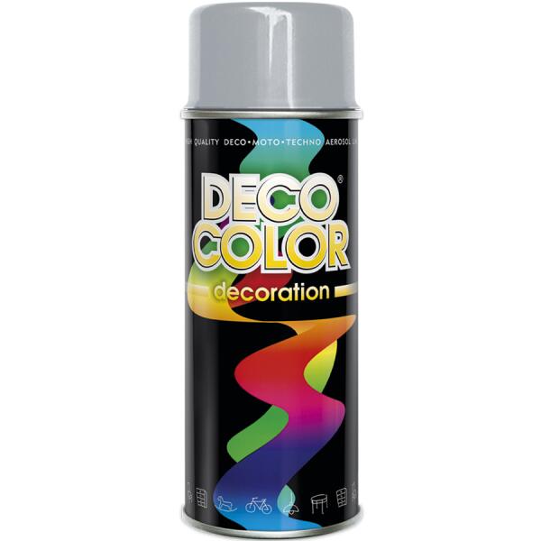 Фарба аерозольна алкідна DecoColor сірий (RAL7001) 400мл