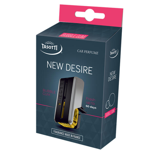 Ароматизатор для авто на обдув "New Desire" Bubble Gum (Жувальна гумка) 8мл Tasotti