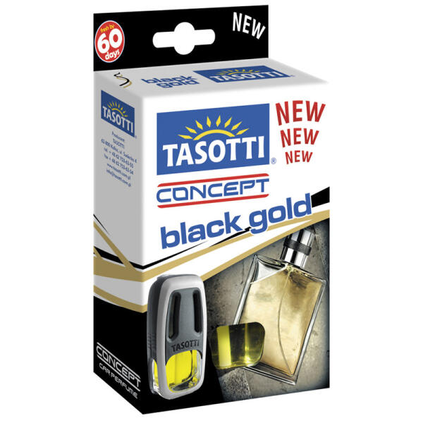 Ароматизатор для авто на обдув "Concept" Black Gold (Чорне золото) 8мл Tasotti