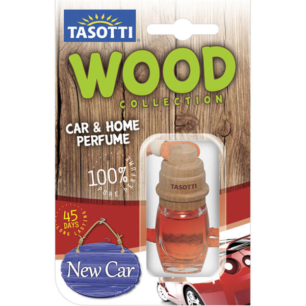 Ароматизатор для авто пробка "Wood" New Car (Нова машина) 7мл Tasotti