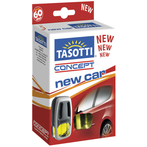 Ароматизатор для авто на обдув "Concept" New Car (Нова машина) 8мл Tasotti