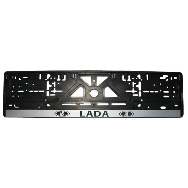 Рамка номерного знаку Lada пластик чорна 1шт