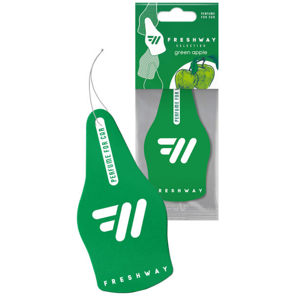 Ароматизатор для авто листочок "Selection" Green Apple (Зелене яблуко) FreshWay