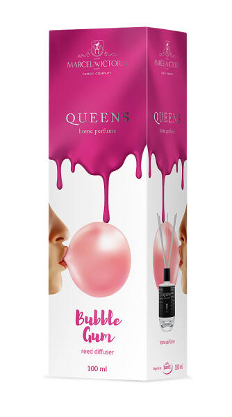 Аромадифузор для дому "Queens White" Bubble Gum (Жувальна гумка) 100мл Marcela&Victoria