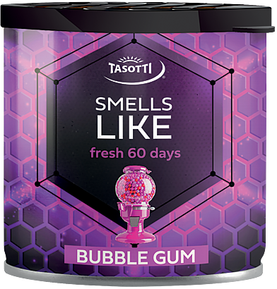Ароматизатор для авто гелевий "Smells Like" Bubble Gum (Жувальна гумка) 80мл Tasotti