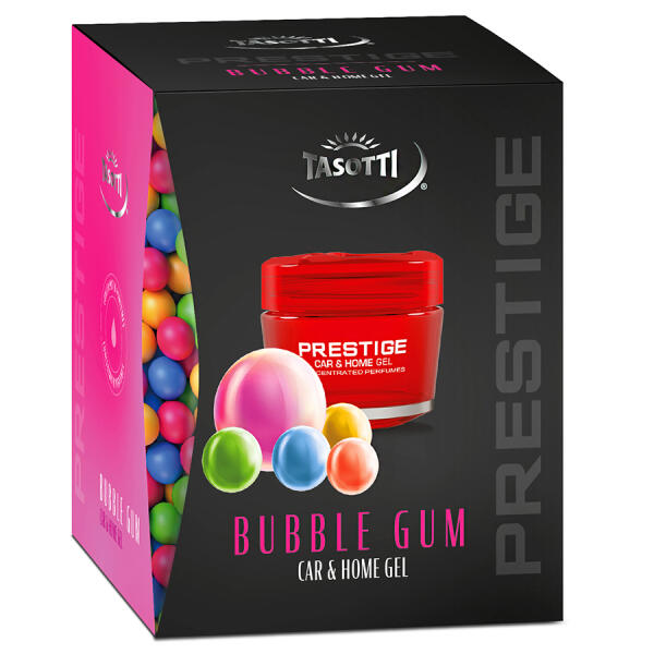 Ароматизатор для авто гелевий "Gel Prestige" Bubble Gum (Жувальна гумка) 50мл Tasotti