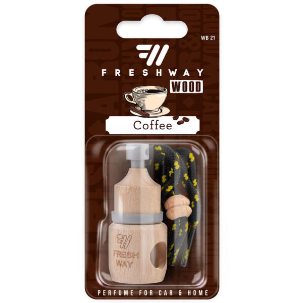 Ароматизатор для авто пробка "Wood Blister" Coffee (Кава) 5мл FreshWay
