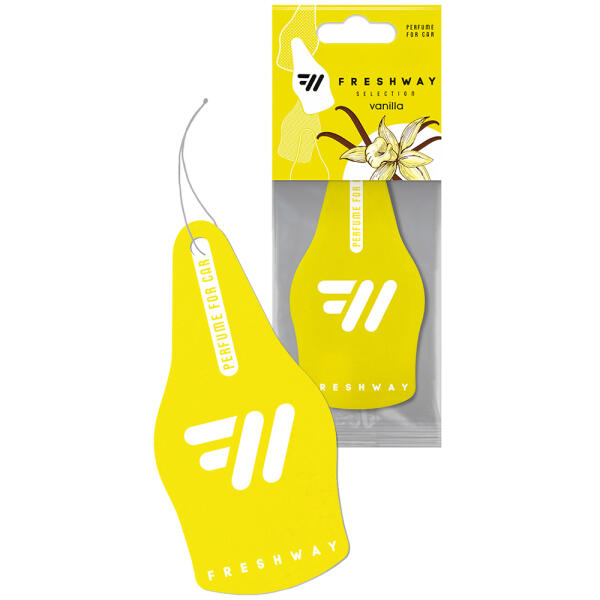 Ароматизатор для авто листочок "Selection" Vanilla (Ваніль) FreshWay