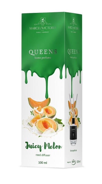 Аромадифузор для дому "Queens White" Juicy Melon (Соковита диня) 100мл Marcela&Victoria