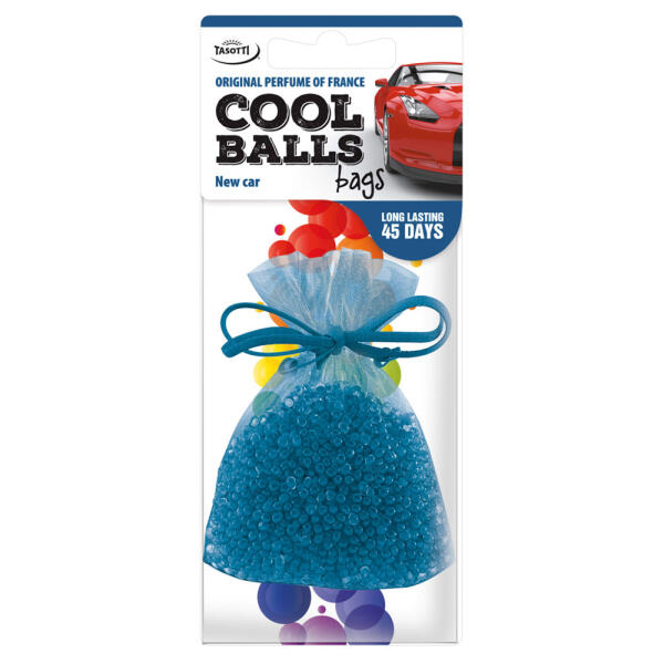 Ароматизатор для авто мішочок "Cool Balls" New Car (Нова машина) 25г Tasotti