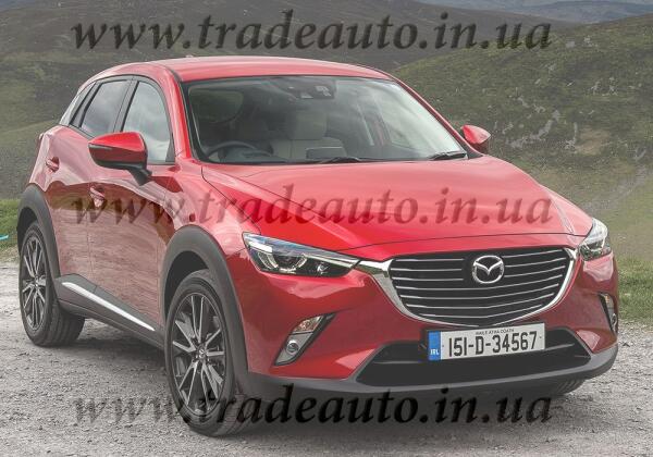 Дефлектори вікон (вітровики) для Mazda CX-3 I (2015–2021), кросовер, вставні, 4шт., HEKO