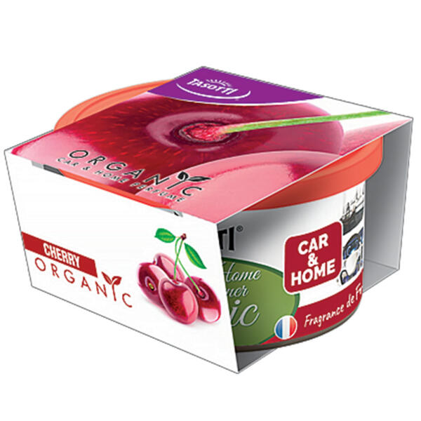 Ароматизатор для авто консерва "Organic" Cherry (Вишня) 42г Tasotti