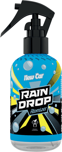 Ароматизатор для авто спрей "Rain Drop" New Car (Нова машина) 200мл Tasotti