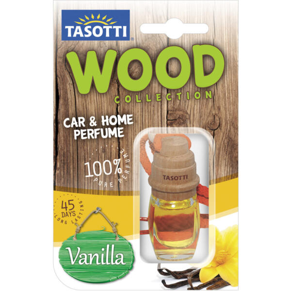 Ароматизатор для авто пробка "Wood" Vanilla (Ваніль) 7мл Tasotti