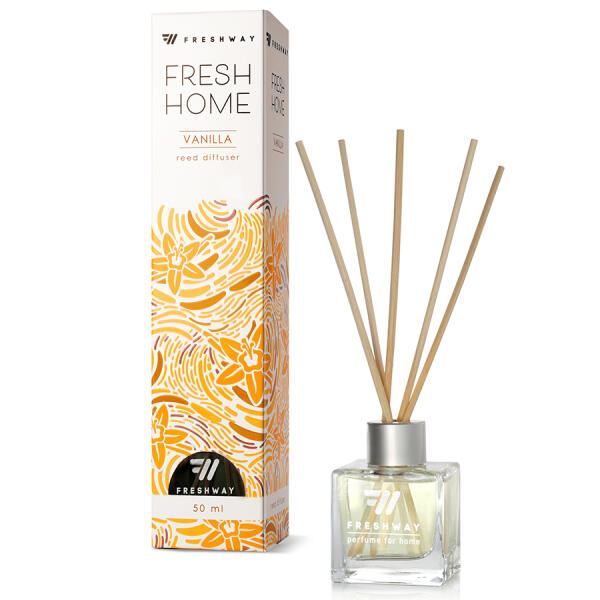 Аромадифузор для дому "FreshHome" Vanilla (Ваніль) 50мл FreshWay
