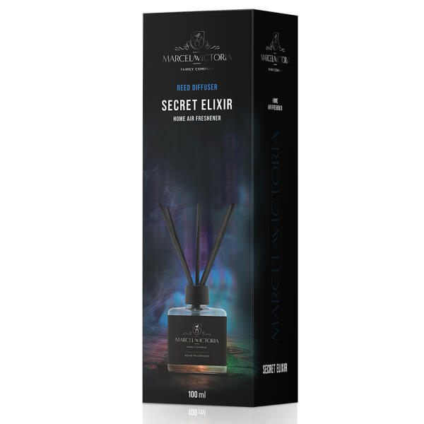 Аромадифузор для дому "Reed Diffuser" Secret Elixir (Таємничий еліксир) 100мл Marcela&Victoria