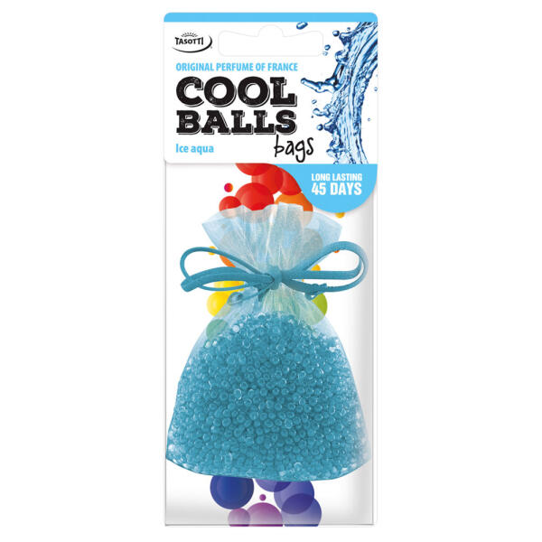 Ароматизатор для авто мішочок "Cool Balls" Ice Aqua (Крижана вода) 25г Tasotti