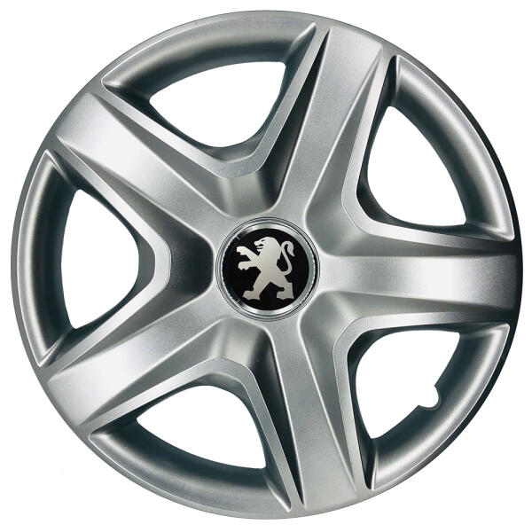 Ковпаки автомобільні R15 SJS 340 для Peugeot, 4 шт.