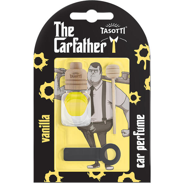 Ароматизатор для авто на обдув "Carfather Wood" Vanilla (Ваніль) 7мл Tasotti