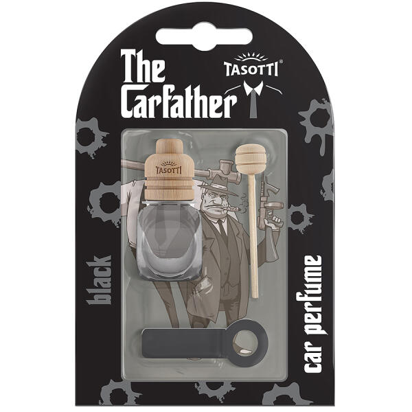 Ароматизатор для авто на обдув "Carfather Wood" Black (Чорний) 7мл Tasotti