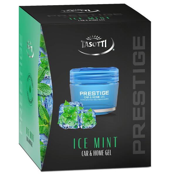 Ароматизатор для авто гелевий "Gel Prestige" Ice Mint (Крижана м'ята) 50мл Tasotti