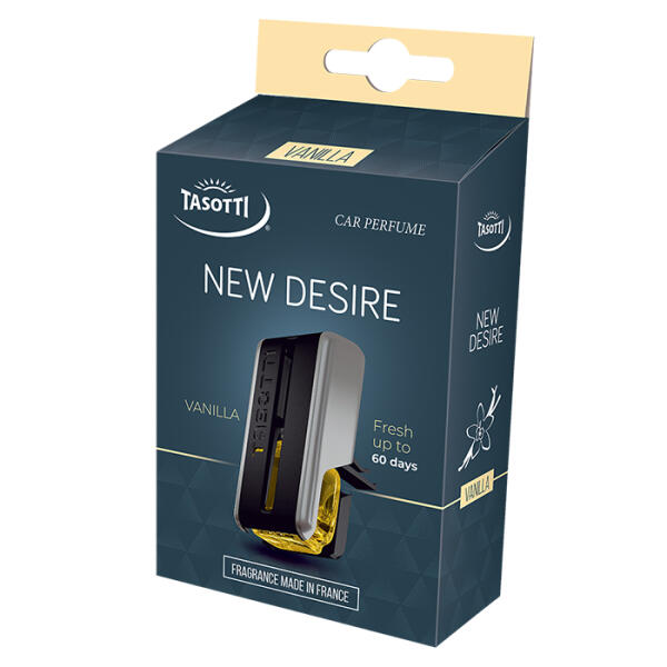 Ароматизатор для авто на обдув "New Desire" Vanilla (Ваніль) 8мл Tasotti