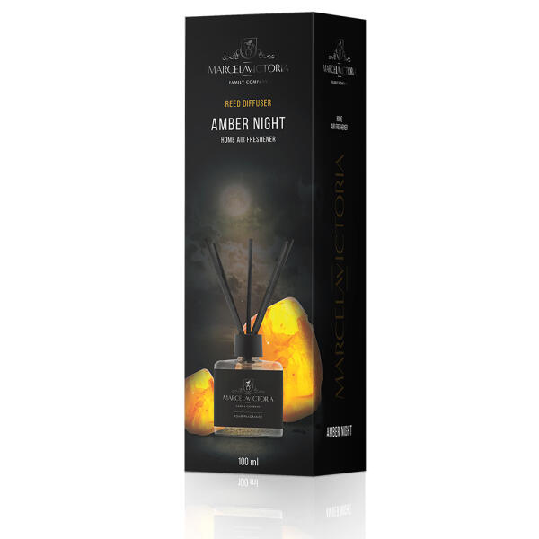 Аромадифузор для дому "Reed Diffuser" Amber Night (Бурштинова Ніч) 100мл Marcela&Victoria
