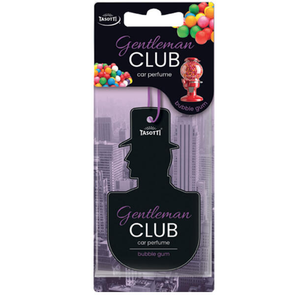 Ароматизатор для авто листочок "GentlemanClub" Bubble Gum (Жувальна гумка) Tasotti