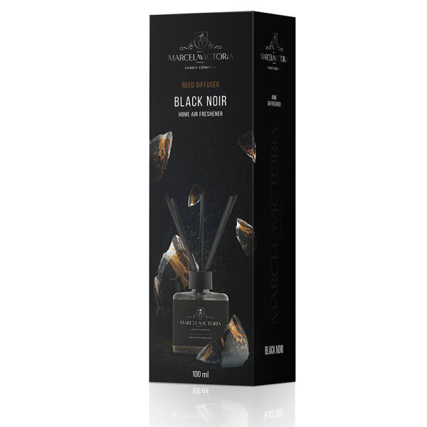 Аромадифузор для дому "Reed Diffuser" Black Noir (Чорний Нуар) 100мл Marcela&Victoria