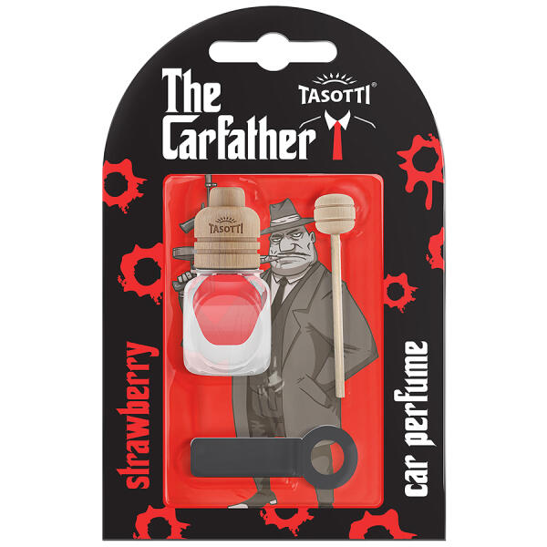 Ароматизатор для авто на обдув "Carfather Wood" Strawberry (Полуниця) 7мл Tasotti
