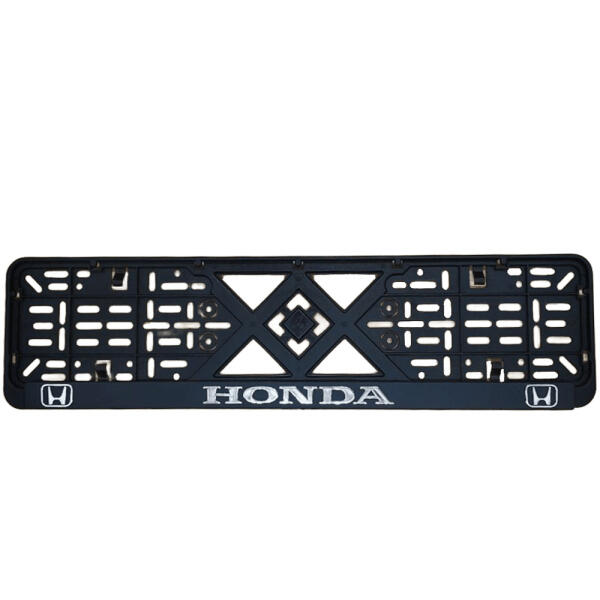 Рамка номерного знаку хром надпис Honda пластик чорна 1шт