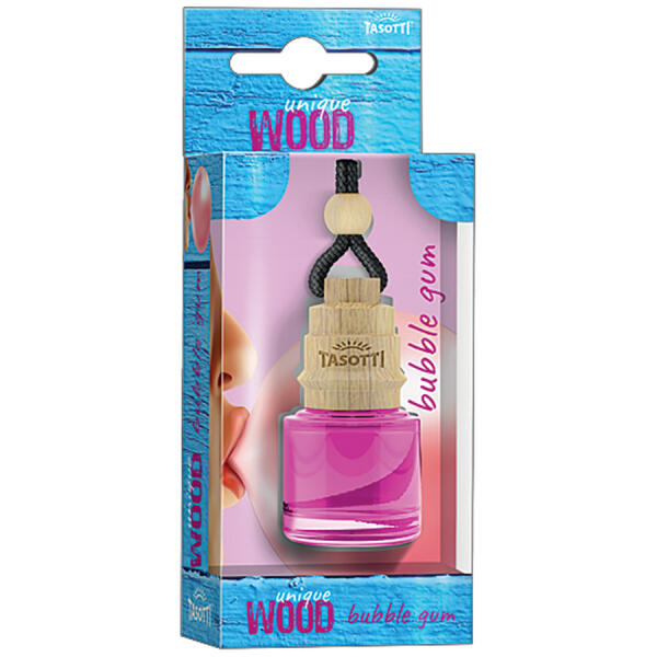 Ароматизатор для авто пробка "Unique Wood" Bubble Gum (Жувальна гумка) 7мл Tasotti