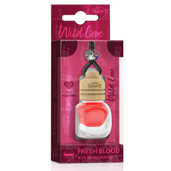 Ароматизатор для авто з феромонами пробка "Wild Love" Fresh Blood (Свіжа кров) 7мл Tasotti