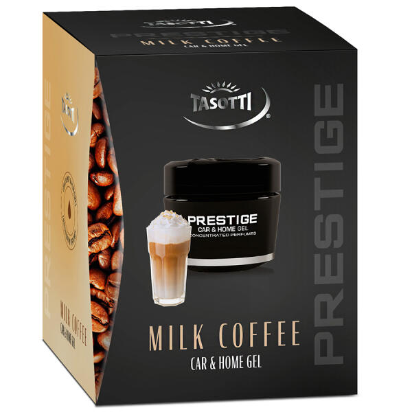 Ароматизатор для авто гелевий "Gel Prestige" Milk Coffee (Кава з молоком) 50мл Tasotti