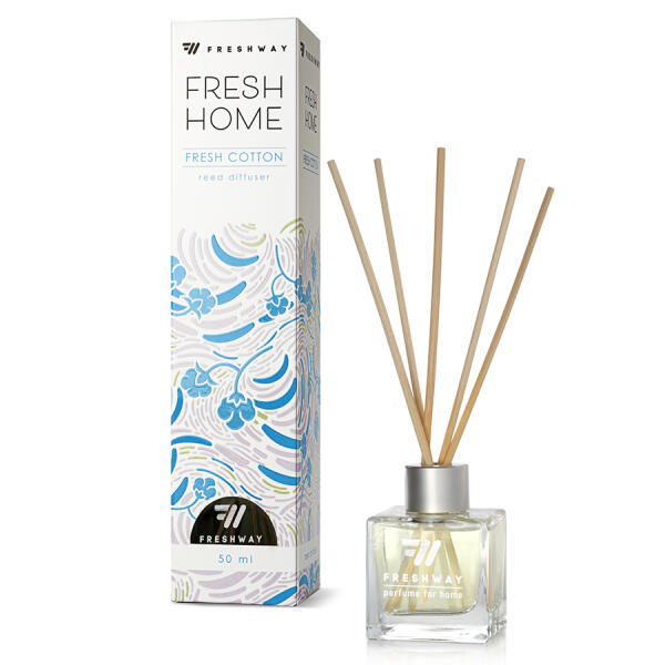 Аромадифузор для дому "FreshHome" Fresh Cotton (Свіжа бавовна) 50мл FreshWay
