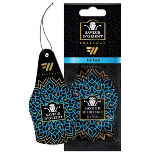 Ароматизатор для авто листочок "Saveur D'Orient" Oud Royal FreshWay