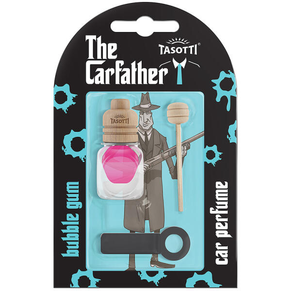 Ароматизатор для авто на обдув "Carfather Wood" Bubble Gum (Жувальна гумка) 7мл Tasotti