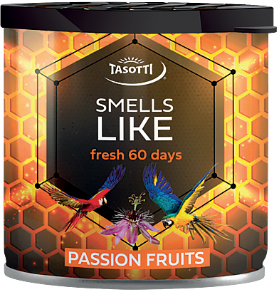 Ароматизатор для авто гелевий "Smells Like" Passion fruits (Фрукти) 80мл Tasotti