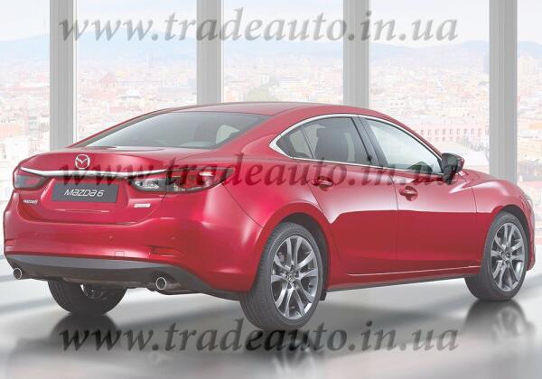 Дефлектори вікон (вітровики) Mazda 6 з 2013, 4шт, Heko,седан, вставні