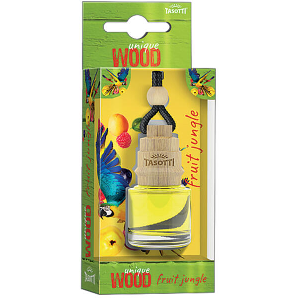 Ароматизатор для авто пробка "Unique Wood" Fruity Jungle (Фруктові джунглі) 7мл Tasotti