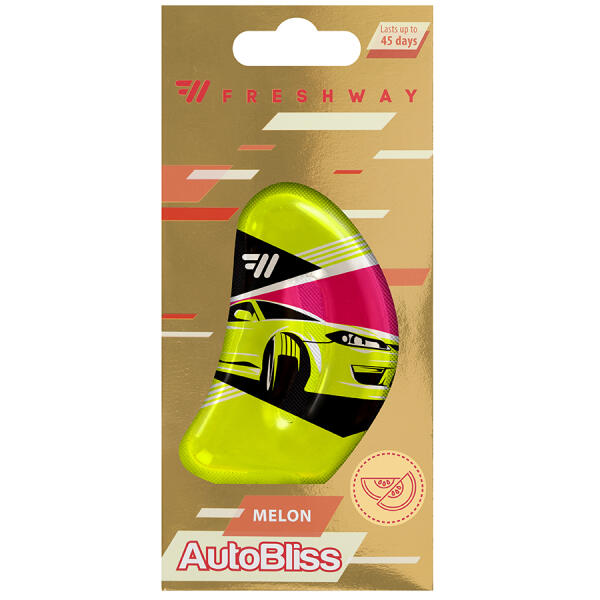 Ароматизатор для авто рідкий "AutoBliss" Melon (Диня) 8мл FreshWay